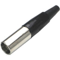 Switchcraft TA3MX Tini-QG 3-Pin Male Mini XLR Cable Mount, Silver Pins, Nickel, Pack of 100