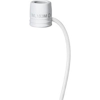 Shure WL183MW/O-TQG Lavalier Microphone, Omnidirectional, White