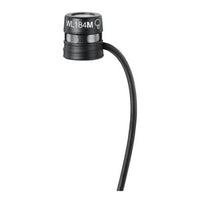 Shure WL184MB/S-TQG Low-profile Supercardioid Lavalier Microphone, Black