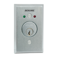 Locknetics 653-1415-L2 DPDT Maintained DPDT Momentary Single Gang Key Switch with LEDs