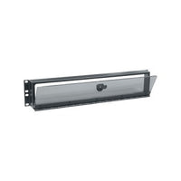 Middle Atlantic SECL-2 Fixed Security Cover with Locking Hinged Plexi Door, Smoked Plexi, 2" Depth, 2U RMS