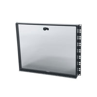 Middle Atlantic SECL-8 Fixed Security Cover with Locking Hinged Plexi Door, Smoked Plexi, 2" Depth, 8U RMS