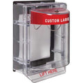 STI-1155CR Stopper II Protective Cover, Clear with Red Frame