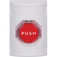 STI SS2308NT-EN Stopper Station, No Cover, Pneumatic Illuminated, 'NO TEXT' English Label, White