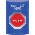 STI SS2408ZA-EN Pneumatic Stopper Station Button with No Cover, Custom Text Label