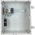 STI EP181611-O5 EnviroArmour Lockable Enclosure, Opaque, NEMA 3R Filter Fan with Filter Vent, Power Distribution, Polycarbonate