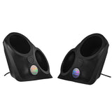 Polaris Slingshot Front Fender Dual 8" Speaker Pods With Digital LED Lighting
