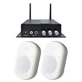 Speco AACEK1W AA1 Amplifier and SPCE5OW Bundle, White