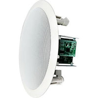 Speco SPIPG66T 6.5" IP Modern Grille In-Ceiling Speaker, White