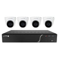 Speco ZIP84T4 8-Channel NVR Surveillance Kit with 4-Digital Deterrent Turret Cameras, 4TB