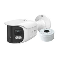 Speco O8LMSB2 8MP 180˚ MultiSensor IP Bullet Camera with White Light Intensifier, 2.8mm Fixed Lens, White