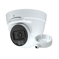 Speco O8VLT1 8MP 4K H.265 IP Turret Camera with IR and White Light, Line Crossing and Intrusion Detection