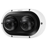 Hanwha PNM-7082RVD/KEX Series x 2MP Outdoor IR Multi-Directional Dome IP Camera, 3-6mm Motorized Varifocal Lens, White, TAA Compliant