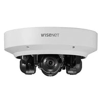 Hanwha PNM-9084QZ1/KUS Series x 2MP Multi-Directional PTRZ IP Camera, 3-6mm Motorized Varifocal Lens, White, TAA Compliant