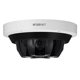 Hanwha PNM-9084RQZ1/KUS Series x 2MP Multi-Directional PTRZ IP Camera, 3.2-10mm Motorized Varifocal Lens, White, TAA Compliant