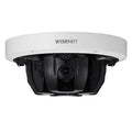 Hanwha PNM-9085RQZ1/KUS Series x 5MP Multi-Directional PTRZ IP Camera, 4.13-9.4mm Motorized Varifocal Lens, White, TAA Compliant