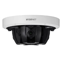 Hanwha PNM-9085RQZ1/KUS Series x 5MP Multi-Directional PTRZ IP Camera, 4.13-9.4mm Motorized Varifocal Lens, White, TAA Compliant