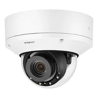 Hanwha PND-A9081RV/KAP Series 4K AI Indoor IR Vandal Dome IP Camera, 4.5-10mm Motorized Varifocal Lens, White, TAA Compliant