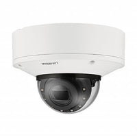 Hanwha XNV-9083R/KEX Series 4K Outdoor IR Vandal Dome IP Camera, 4.4-9.3mm Motorized Varifocal Lens, White, TAA Compliant