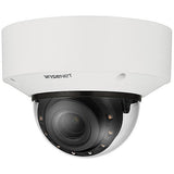 Hanwha XNV-C7083R Series 4MP Outdoor IR Vandal Dome IP Camera, 2.8-12mm Motorized Varifocal Lens, White