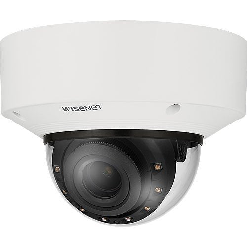 Hanwha XNV-C9083R X Series Peripheral 4K Outdoor IR Vandal Dome IP Camera, 4.4 - 9.3mm Lens, White