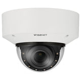 Hanwha XNV-C7083R/KEX Series 4MP Outdoor IR Vandal Dome IP Camera, 2.8-12mm Motorized Varifocal Lens, White, TAA Compliant