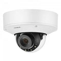 Hanwha XNV-8082R/KAP Series 6MP Outdoor IR Vandal Dome IP Camera, 2.8-8.4mm Motorized Varifocal Lens, White, TAA Compliant
