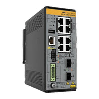 Hanwha HV-IE220-10GHX-K90 8x Gigabit Ethernet PoE++ 240W Industrial Rugged Switch