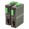 Cleerline SSF-SERIAL-RUGGED Industrial RS232/RS485/RS422 Serial to Fiber Converter