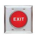 SDC 441U 400 Series Mushroom Exit and Panic Switch, 2-5/8", Satin Stainless Steel