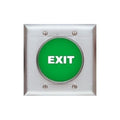 SDC 444UG Large Mushroom Button Switch, Double Gang, Momentary (MO), DPST (2), 630, Green
