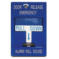 SDC 492 490 Series Emergency Door Release Pull Station, Blue