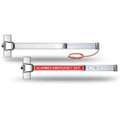SDC GK08U Galaxy Series Escutcheon Trim for Exit Devices, Key Locks/Unlocks Lever, 2-3/8" Backset