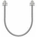SDC PT-2U PT Series Surface Mount Power Transfer Loop, Armored Flex Conduit, 18" Length, 1/4" I.D., Black Plastic End Caps