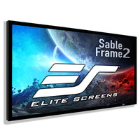 Elite Screens ER158WH2 Sable Frame 2 Fixed Frame Projection Screen, 158'' (16:9)