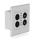 Blustream DA22XLR-WP-US Dante 2+2 XLR Wall Plate