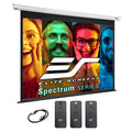 Elite Screens ELECTRIC100V2 Spectrum Series 100" Electric Motorized Projection Screen, RC1, White