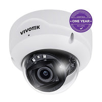 VIVOTEK FD819-HT-1Y VORTEX 5MP Dome, 2.8-10mm Remote Focus Lens, with 1-year VSaaS License, White, 30-Day Video Onboard Storage, NDAA and TAA Compliant