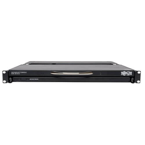 Eaton Tripp Lite B021-000-19 1U Rack-Mount Console with Rackmountable in 19" System Rack (1U), from 27" to 42" Deep, Connects to PS/2 or USB Server or KVM Switch, Supports Resolutions up to 1366x768