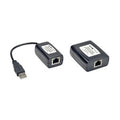 Eaton Tripp Lite B203-101-PNP 1-Port Plug-and-Play USB 2.0 over CAT5/CAT6 Extender Kit, Transmitter and Receiver, USB up to 164' (50m), TAA