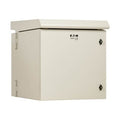 Tripp Lite SRN3RG12USDP SmartRack Industrial Enclosure, Wall Mount, Locking, Hinged Back, Fan with Thermal Switch, 32" Depth, 12U, NEMA 3R, Metal, Gray