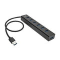 Eaton Tripp Lite U360-007-AL-INT 7-Port USB-A Mini Hub, USB 3.x, International Plug Adapters, Aluminum Housing