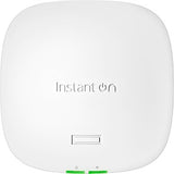 HPE S1T08A Instant On AP21 2x2 WiFi 6 Indoor Wireless Access Point, Single-Room, Secure, Smart Mesh Support, Power Source Not Included