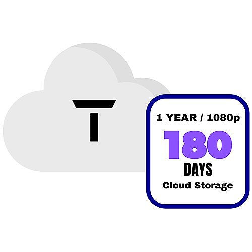 Turing Video TV-FHDCS180 1080p 180 Days of Turing Vision VSaaS Cloud Storage, 1 Year