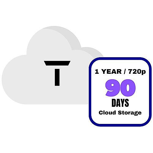 Turing Video TV-HDCS90 720p 90 Days of Turing Vision VSaaS Cloud Storage, 1 Year