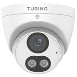 Turing Video TP-MED5M28C SMART Series VibrantView 5MP Full Color Turret IP Camera, 2.8mm Lens, White