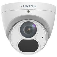 Turing Video TP-MED8M28 SMART Series 8MP IR Turret IP Camera, 2.8mm Lens, White