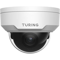 Turing Video TP-MFD4A4 SMART Series TwilightVision 4MP IR Dome IP Camera, 4mm Lens, White