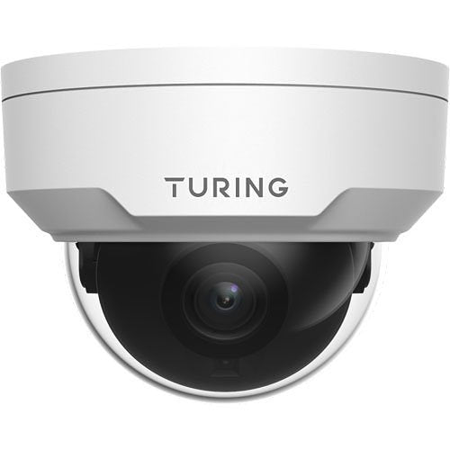 Turing Video TP-MFD4A4 SMART Series TwilightVision 4MP IR Dome IP Camera, 4mm Lens, White