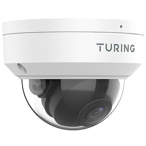 Turing Video TP-MFD8M28 SMART Series TwilightVision 8MP IR Dome IP Camera, 2.8mm Lens, White